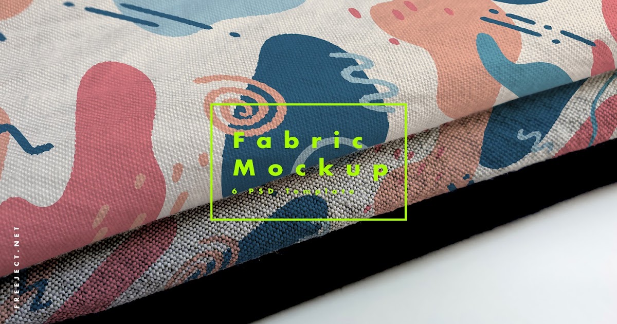 Free Download Fabric Mockup Template PSD File FREEJECT