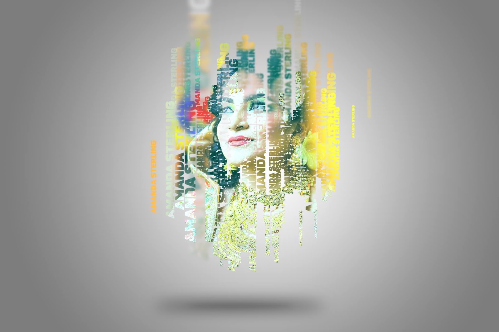 Text Mockup Frame PSD Free