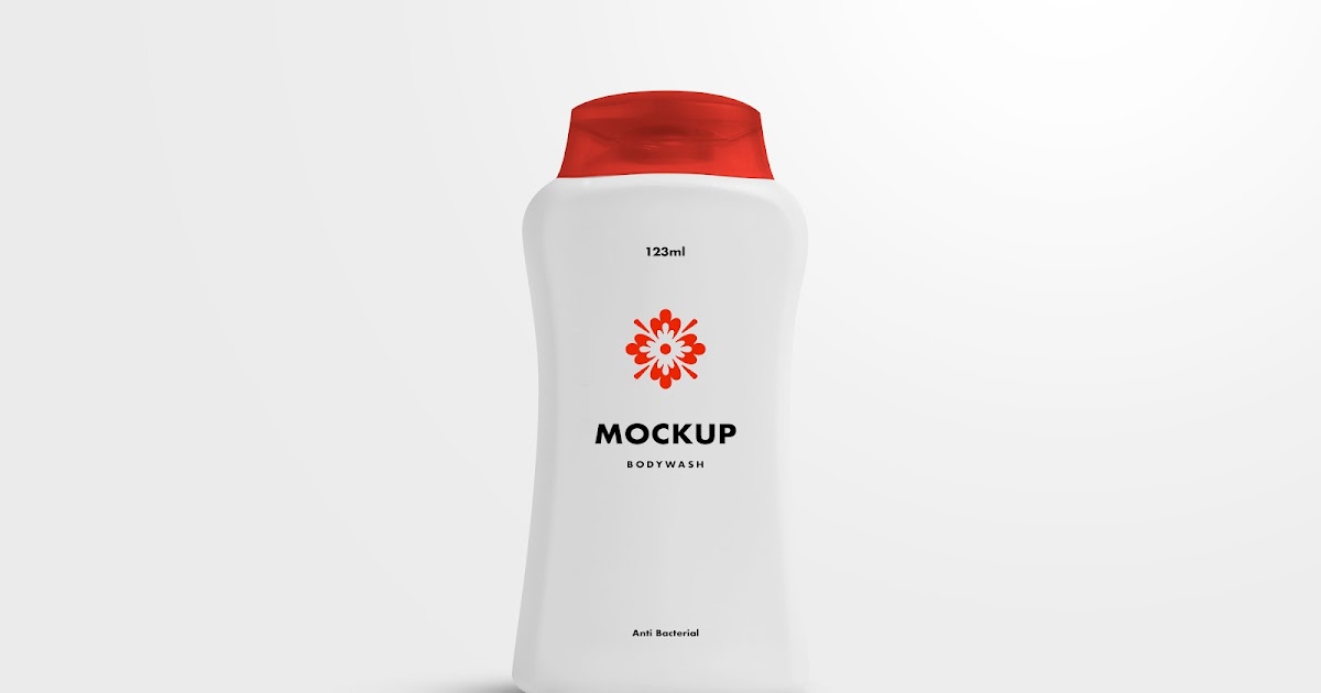 Free Download Body Wash Bottle Mockup Template Design