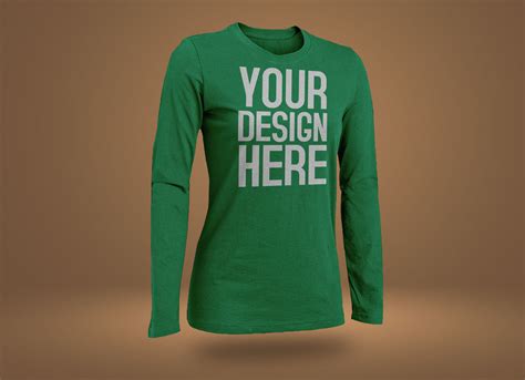 Long Sleeve T Shirt Mockup Psd&nbsp;Free