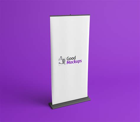 Free Banner Stand Mockup