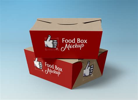 Food Box Mockup