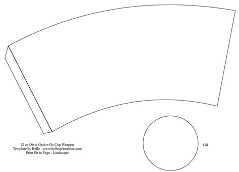 Paper Cup Template Pdf