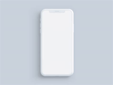 White Iphone X Mockup