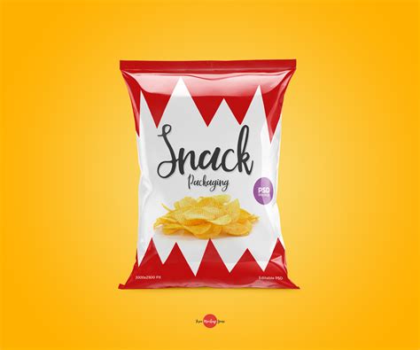Snack Packaging Mockup Free