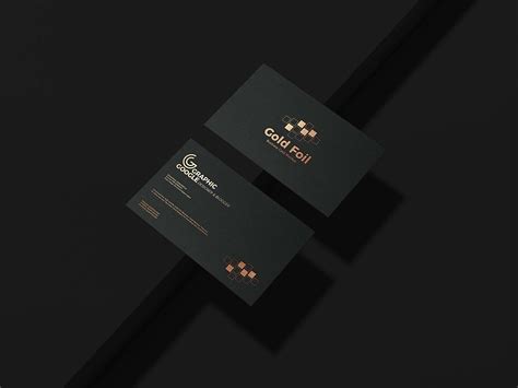 Metallic Foil Business Card&nbsp;Mockup