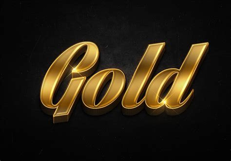 Gold Text Effect Photoshop Free Download