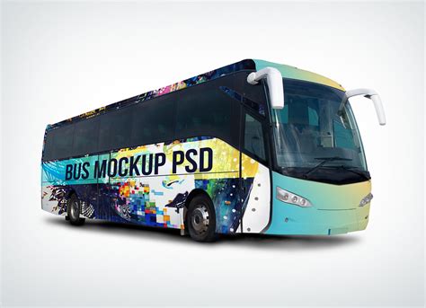 Free Bus Mockup&nbsp;Psd