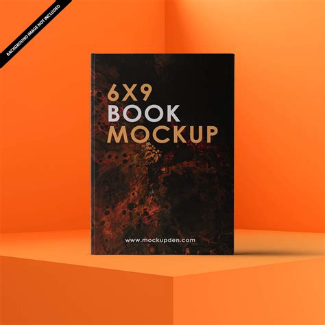 6X9 Book Cover Mockup Free