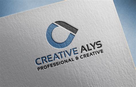 Paper Logo Mockup Free Psd