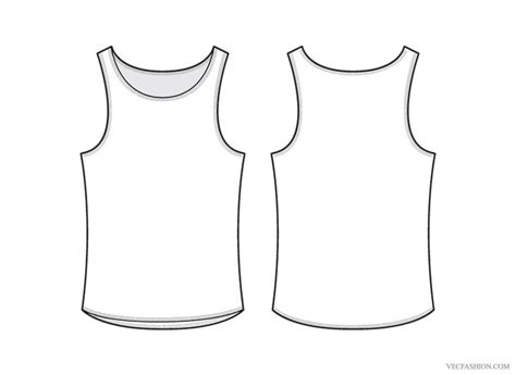 Men's Tank Top&nbsp;Template