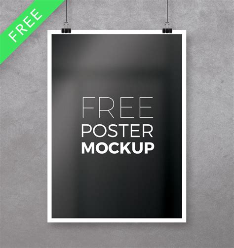 Free Poster Mockups Psd