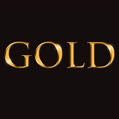 Gold Text Photoshop Cs3