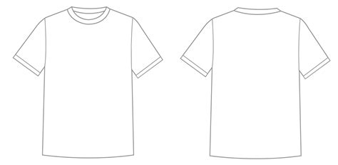 Blank T-Shirt Template For Photoshop Free Download