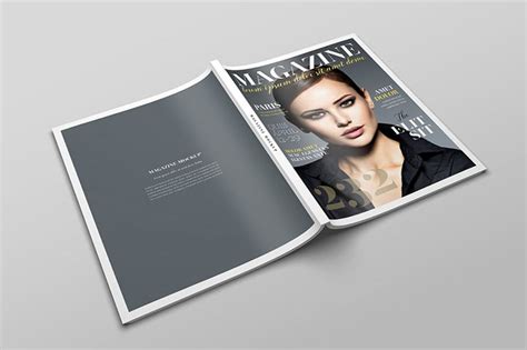 Magazine Front And Back Cover Mockup