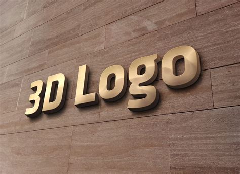 3D Signage Mockup Psd&nbsp;Free