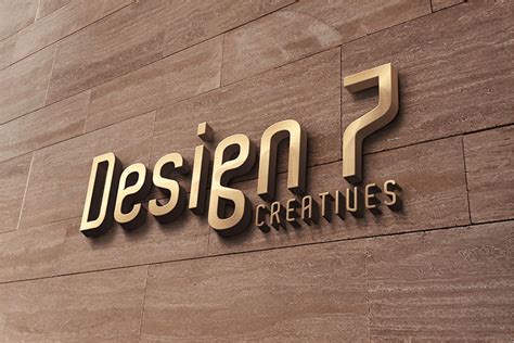 3D Logo Mockup In&nbsp;Photoshop
