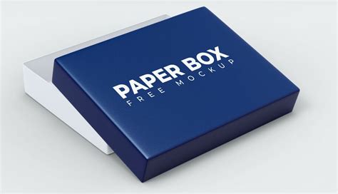 Paper Box Mockup Free Download