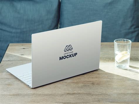 Laptop Back Mockup