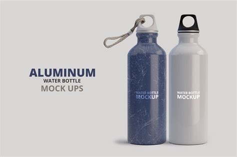 Free Metal Water Bottle&nbsp;Mockup