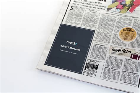 Newspaper Mockup Photoshop&nbsp;Template
