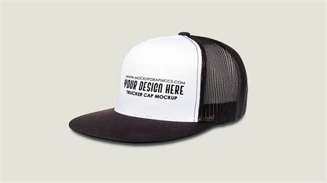 Free Trucker Cap Mock Up