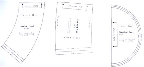 Template Free Bucket Hat Pattern With Measurements