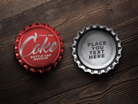 Bottle Cap Mockup&nbsp;Free