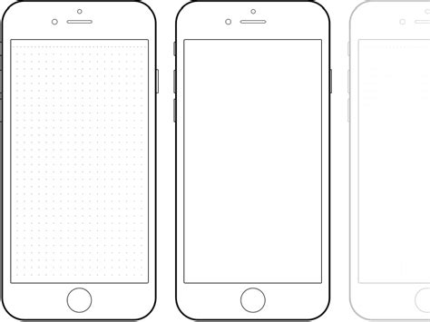 Iphone 8 Sketch Template