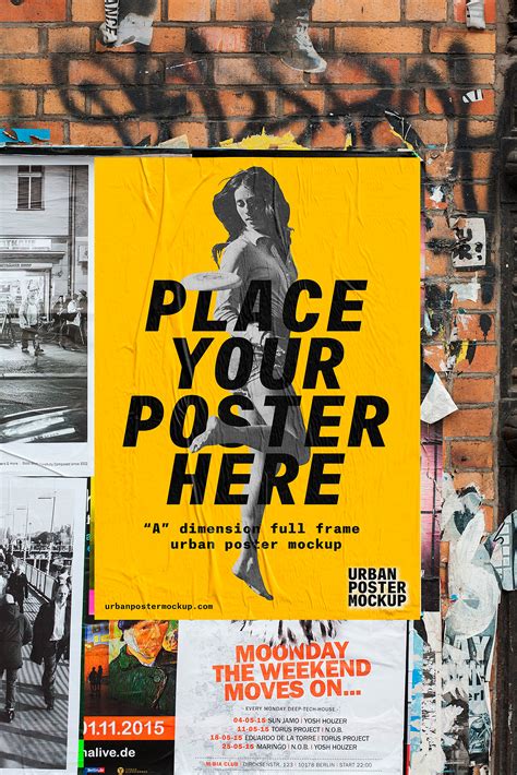 Urban Poster Mockup&nbsp;Free