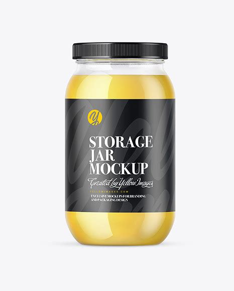 Ghee Jar Mockup